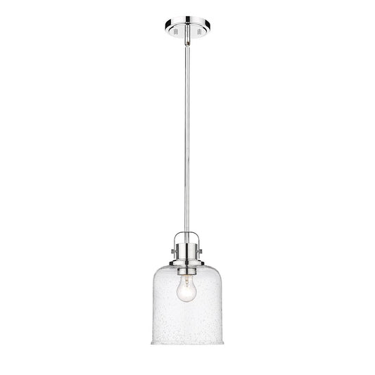 Z-Lite Kinsley 1 Light Pendant, Chrome/Clear - 340P8-CH