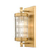 Z-Lite Archer 1 Light Wall Sconce, Heirloom Gold/Clear - 344-1S-HG