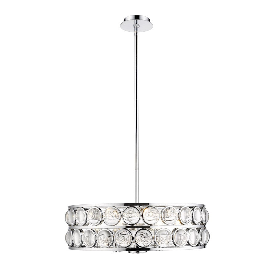 Z-Lite Eternity 6 Light Chandelier, Chrome/Clear - 4004-24CH