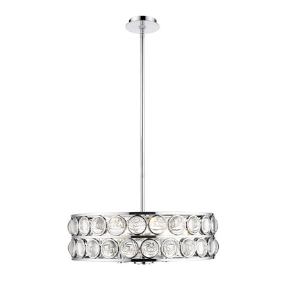 Z-Lite Eternity 6 Light Chandelier, Chrome/Clear - 4004-24CH