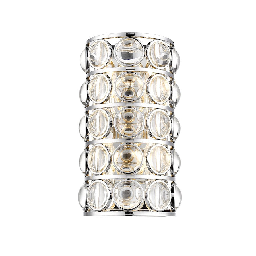 Z-Lite Eternity 4 Light Wall Sconce, Chrome/Clear - 4004-4S-CH