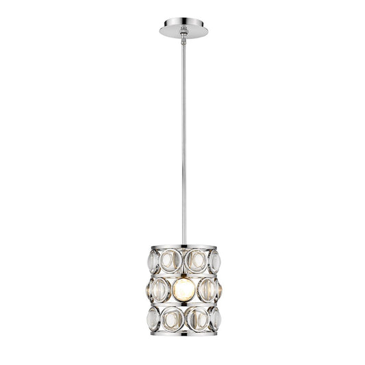 Z-Lite 1 Light Eternity 9" Mini Pendant, Chrome - 4004MP-CH