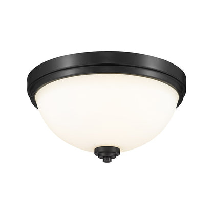 Z-Lite Ashton Flush Mount, Matte Black