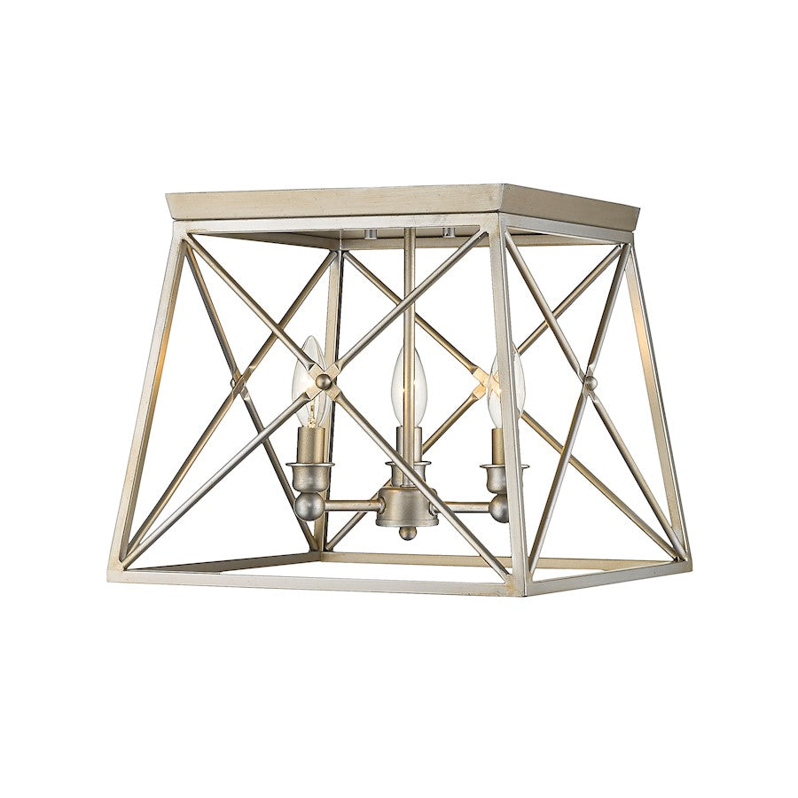 Z-Lite Trestle 3 Light Flush Mount