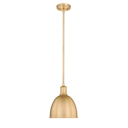 Z-Lite Sawyer 1 Light 10" Pendant, Classic Brass/Classic Brass - 4500P8-CB