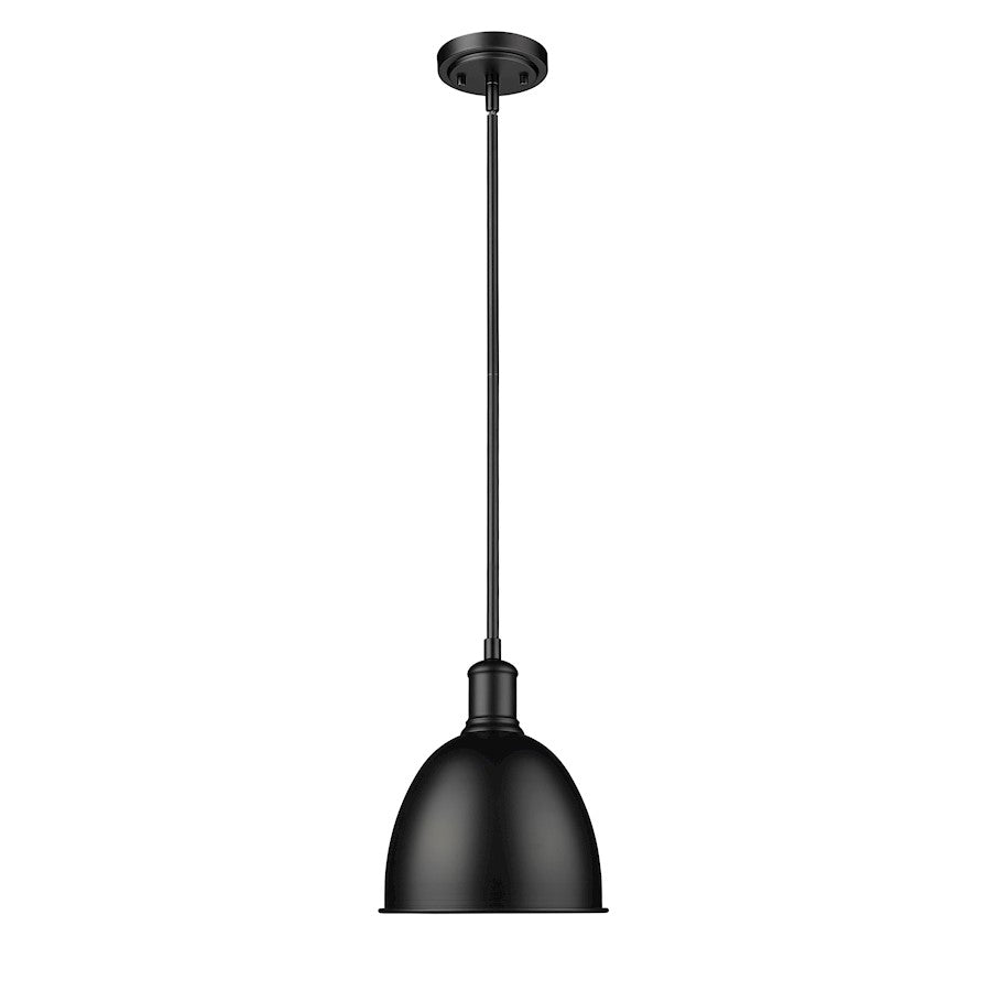 Z-Lite Sawyer 1 Light 10" Pendant, Matte Black/Matte Black - 4500P8-MB