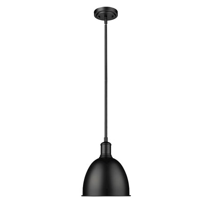 Z-Lite Sawyer 1 Light 10" Pendant, Matte Black/Matte Black - 4500P8-MB