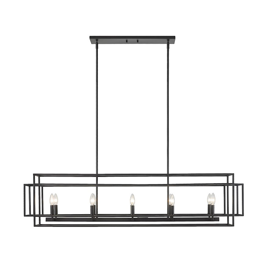 Z-Lite Titania 10 Light Island, Matte Black