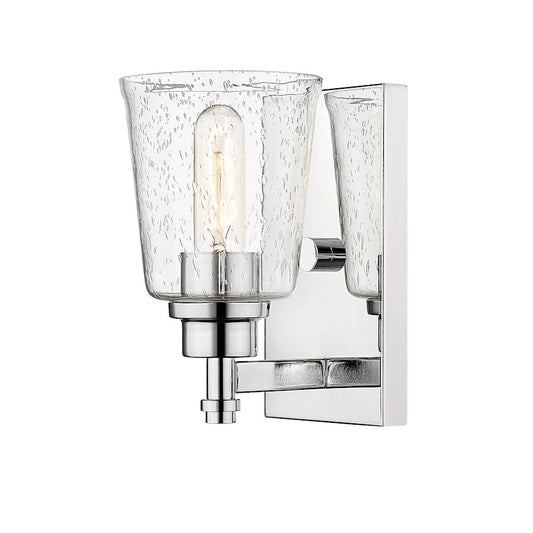 Z-Lite Bohin 1 Light Wall Sconce in Chrome/Clear Seedy - 464-1S-CH