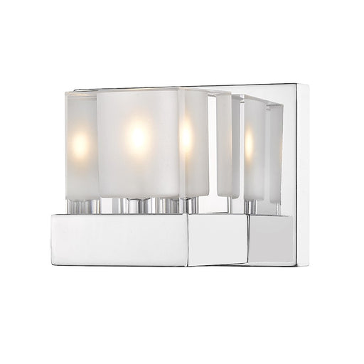 Z-Lite Fallon 1 Light Wall Sconce, Chrome/Clear/Frosted - 467-1S-CH