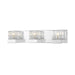 Z-Lite 3 Light Fallon 22" LED Vanity, Chrome/Ribbed - 468-3V-CH-LED