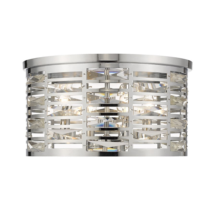 Z-Lite 4 Light Cronise 15" Flush Mount, Chrome - 469F4-CH