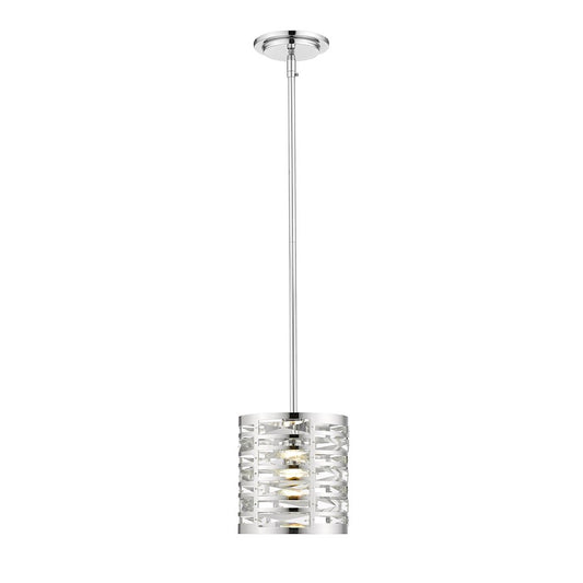 Z-Lite 1 Light Cronise 7" Mini Pendant, Chrome - 469RMP-CH