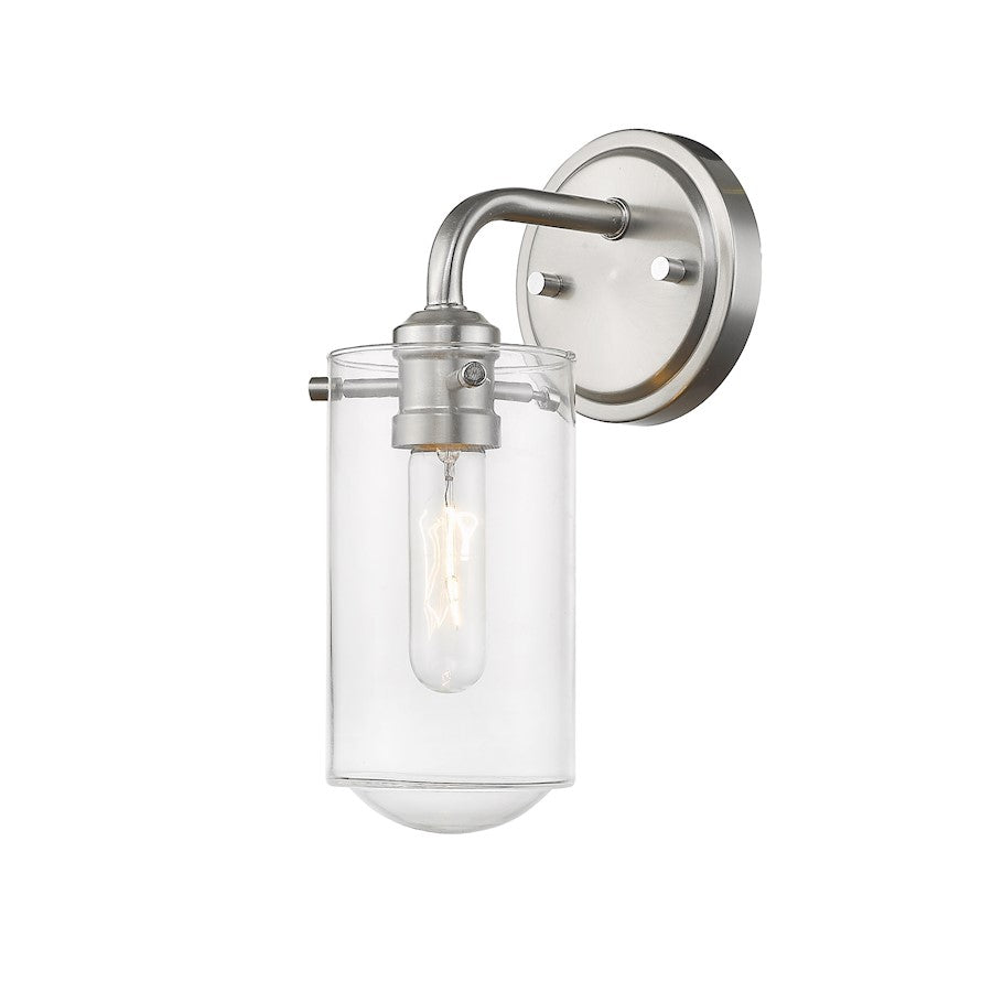 Z-Lite 1 Light Delaney 5" Wall Sconce, Brushed Nickel - 471-1S-BN