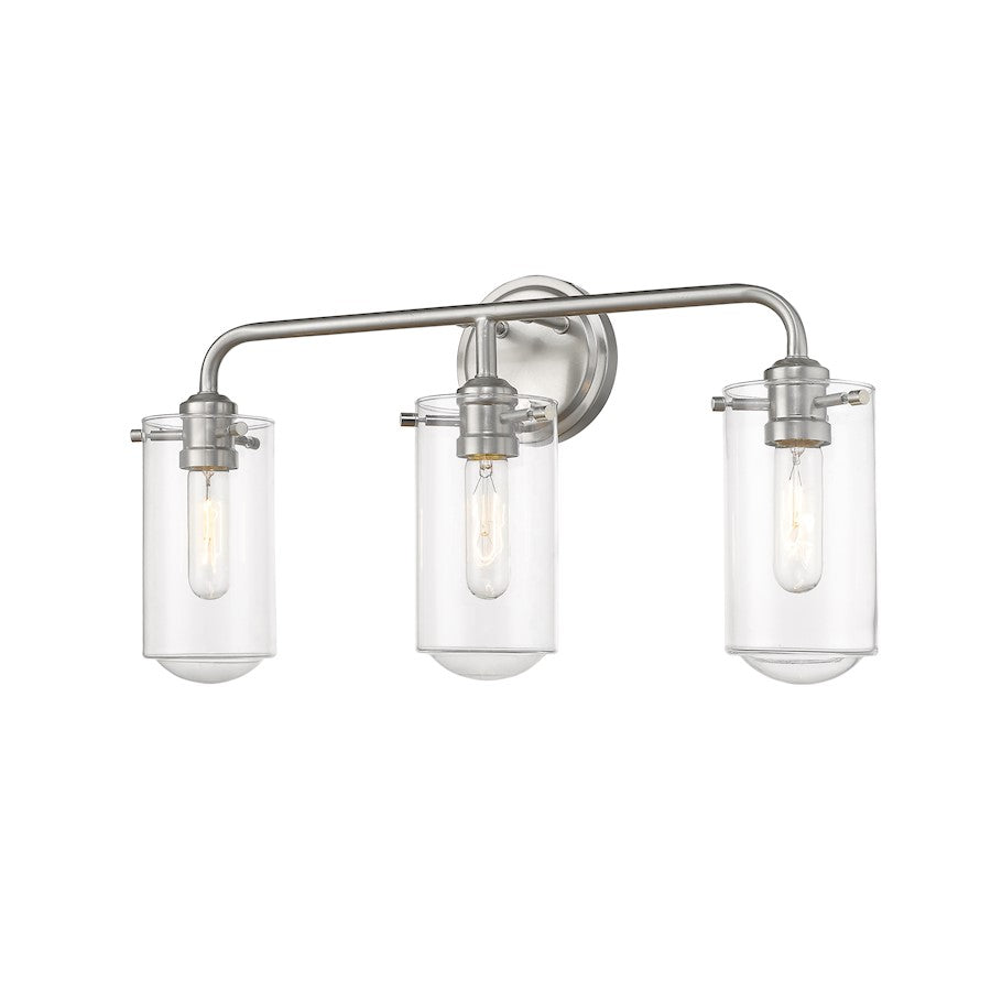 Z-Lite 3 Light Delaney 22" Vanity, Brushed Nickel - 471-3V-BN