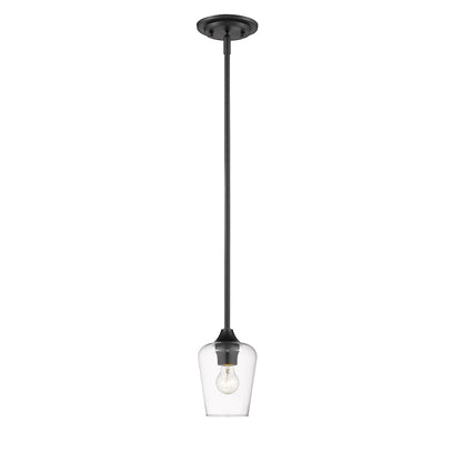 1 Light Mini Pendant, Brushed Nickel