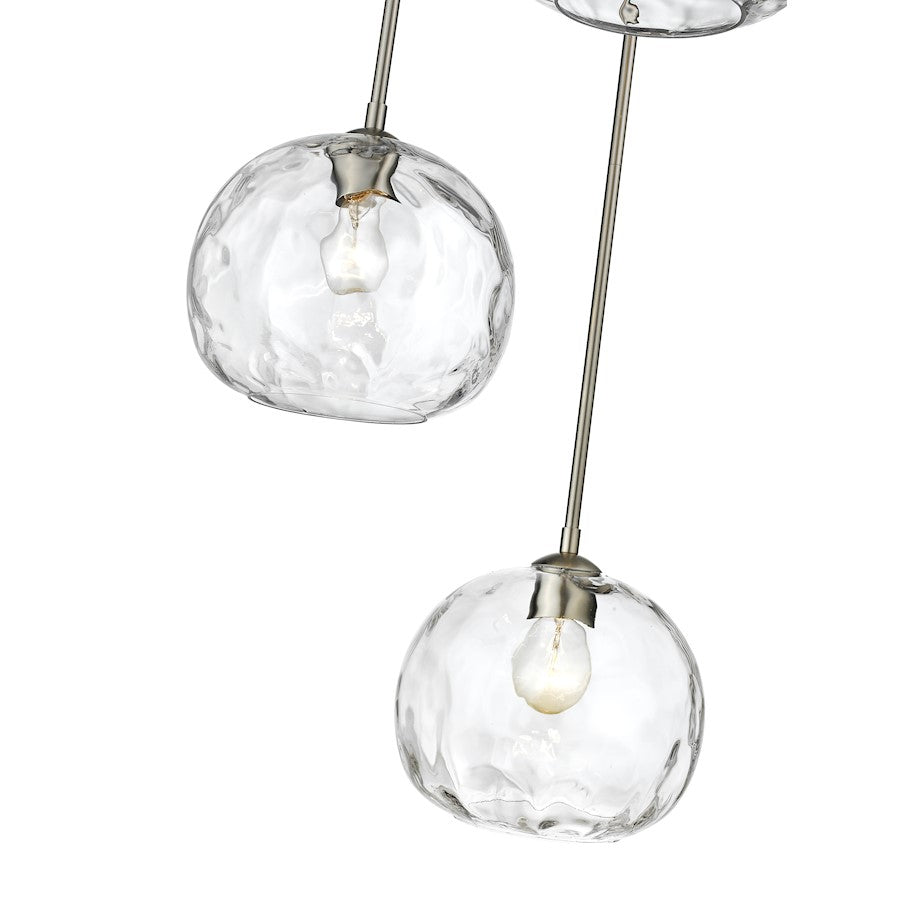 3 Light 10" Pendant, Clear