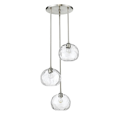 3 Light 10" Pendant, Clear