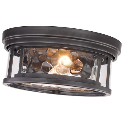 Z-Lite Clarion Flush Mount, Clear