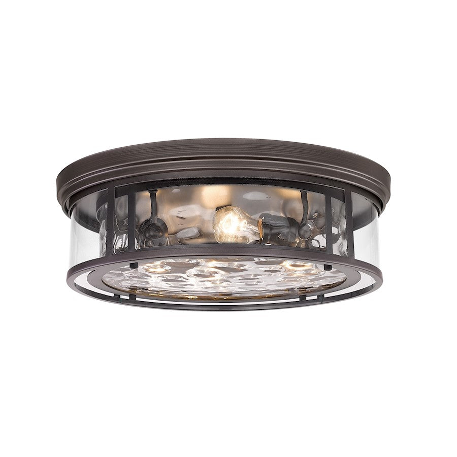 Z-Lite Clarion Flush Mount, Clear