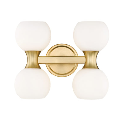 Z-Lite Artemis 4 Light Vanity, Modern Gold/Matte Opal - 494-4V-MGLD