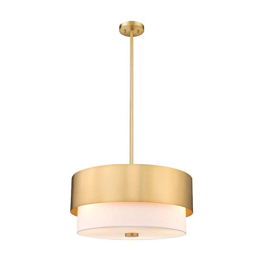 Z-Lite Counterpoint 3 Light Pendant, Modern Gold/White - 495P18-MGLD