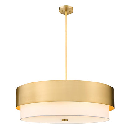 Z-Lite Counterpoint 6 Light Pendant, Modern Gold/White - 495P32-MGLD