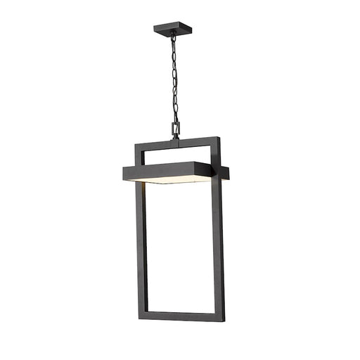 Z-Lite Luttrel 1 Light 29" Outdoor Chain Ceiling, Black, Sand - 566CHXL-BK-LED