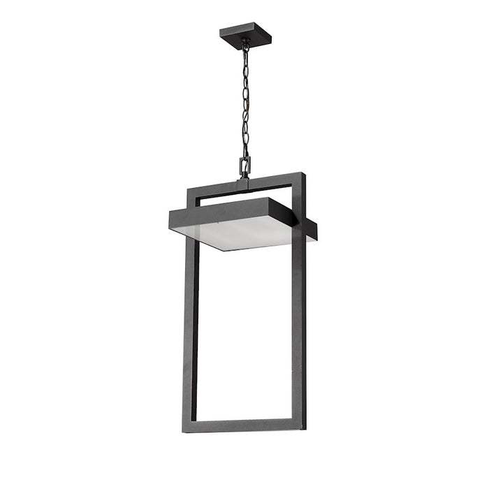Z-Lite Luttrel 1 Light 29" Outdoor Chain Ceiling, Black, Sand