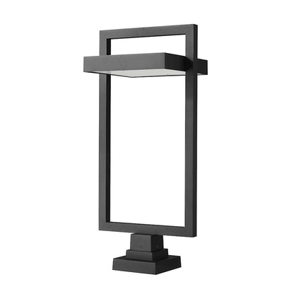 Z-Lite Luttrel 1 Light 31" Outdoor Pier, Black, Sand