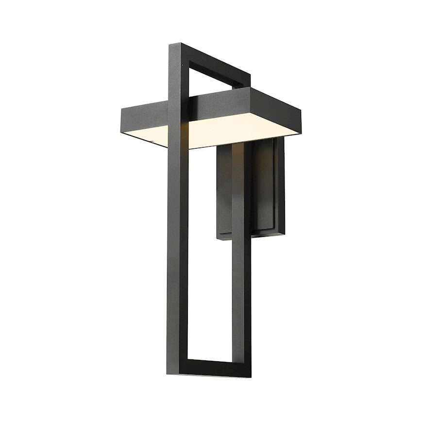 Z-Lite Luttrel 1 Light 25" Outdoor Wall Sconce, Black, Sand Blast - 566XL-BK-LED