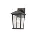 Z-Lite Beacon 1 Light Outdoor Wall Sconce, Bronze/Clear Beveled - 568S-ORB