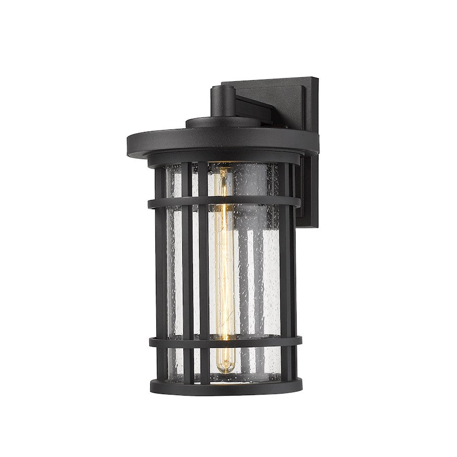 Z-Lite 1 Light Jordan 10" Outdoor Wall Sconce, Black - 570B-BK