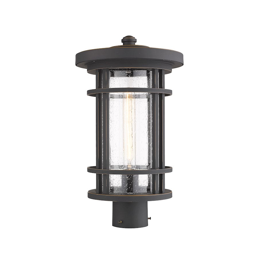 Z-Lite 1 Light Jordan 10" Outdoor Post Light, Bronze - 570PHB-ORB