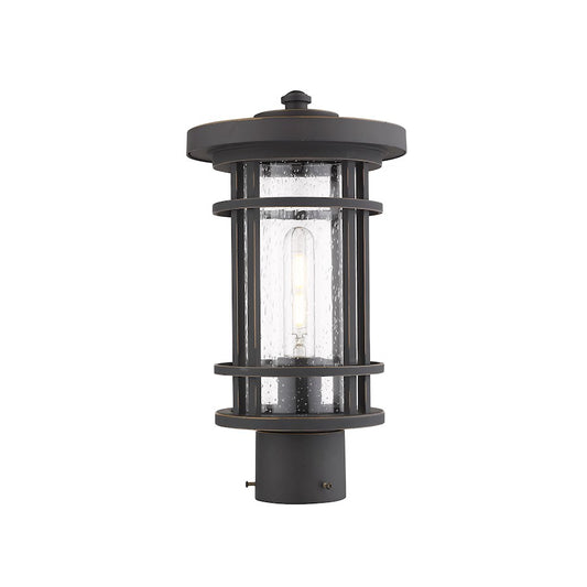 Z-Lite 1 Light Jordan 8" Outdoor Post Light, Bronze - 570PHM-ORB