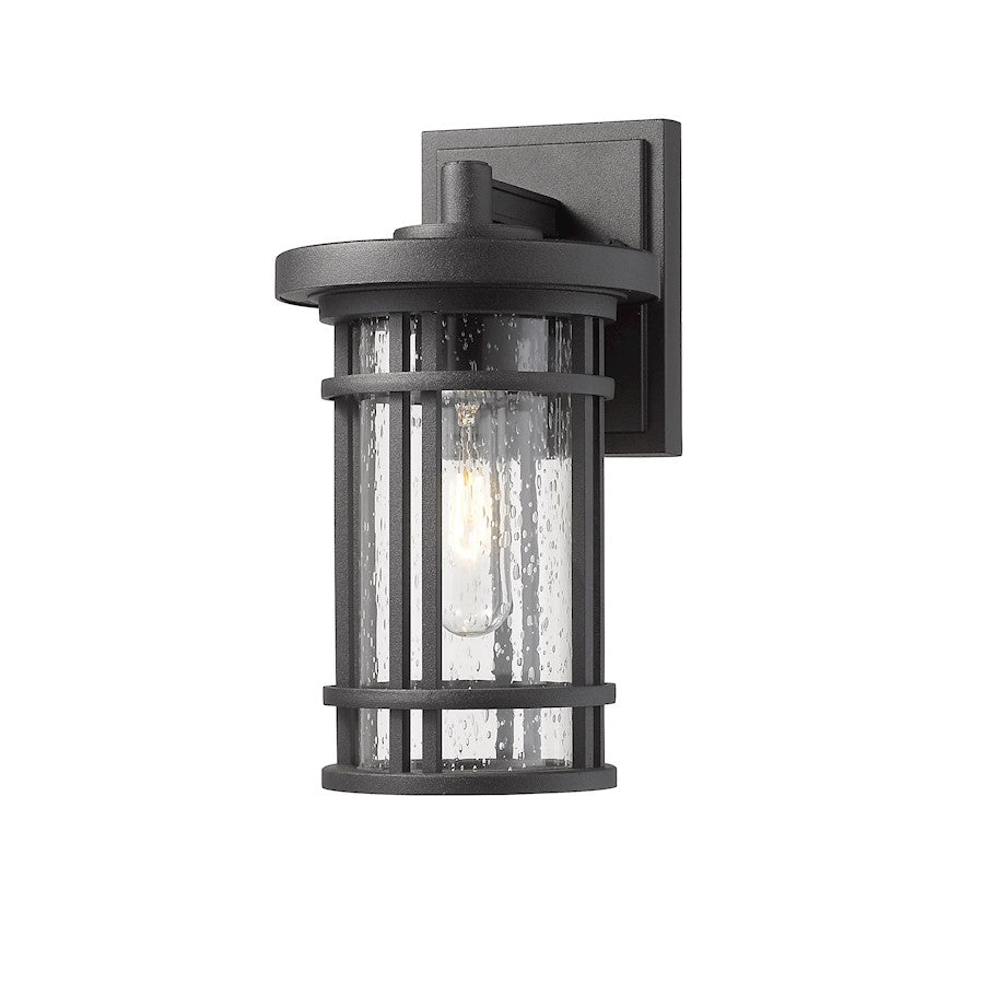 Z-Lite 1 Light Jordan 6" Outdoor Wall Sconce, Black - 570S-BK