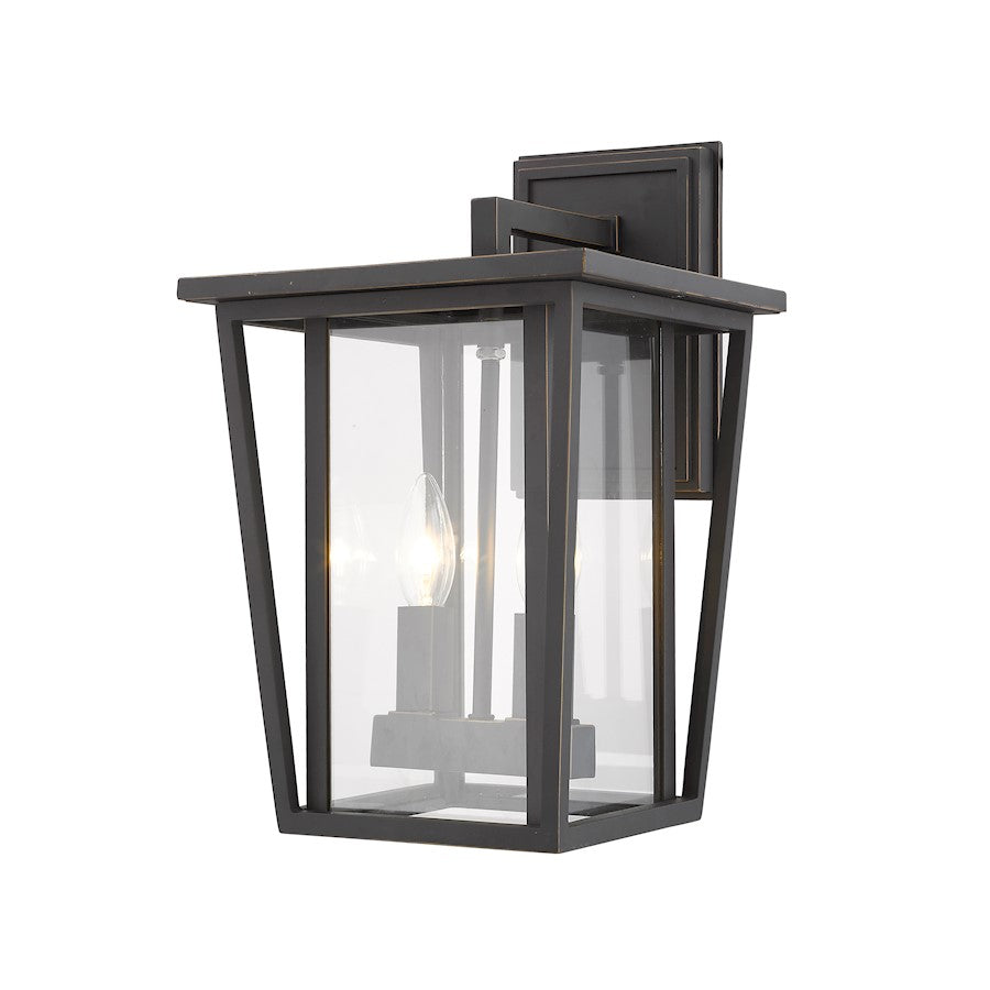 Z-Lite 2 Light Seoul 9" Outdoor Wall Sconce, Oil Rubbed Bronze - 571M-ORB