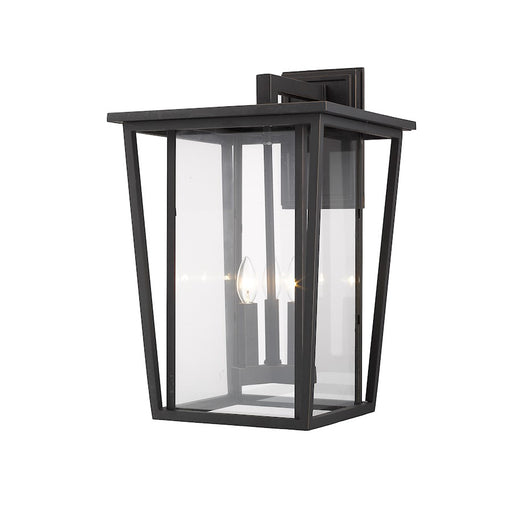 Z-Lite Seoul 3 Light Outdoor Wall Sconce, Oil Rubbed Bronze/Clear - 571XL-ORB