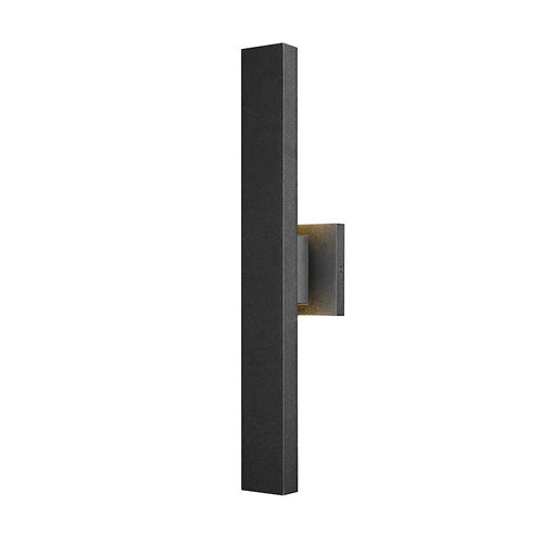 Z-Lite Edge 2 Light Outdoor Wall Sconce, Black/Sandblast - 576S-2-BK-LED