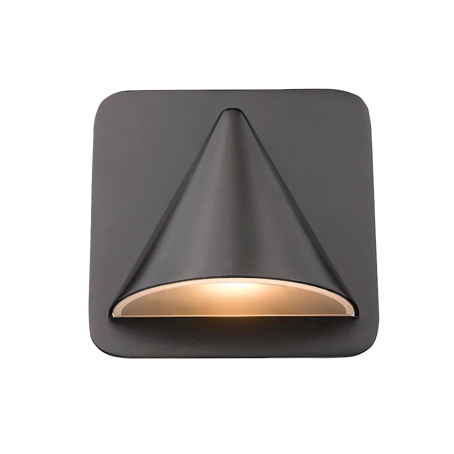 Z-Lite Obelisk 1 Light Outdoor Sconce, Bronze/Sand-blast - 578ORBZ-LED