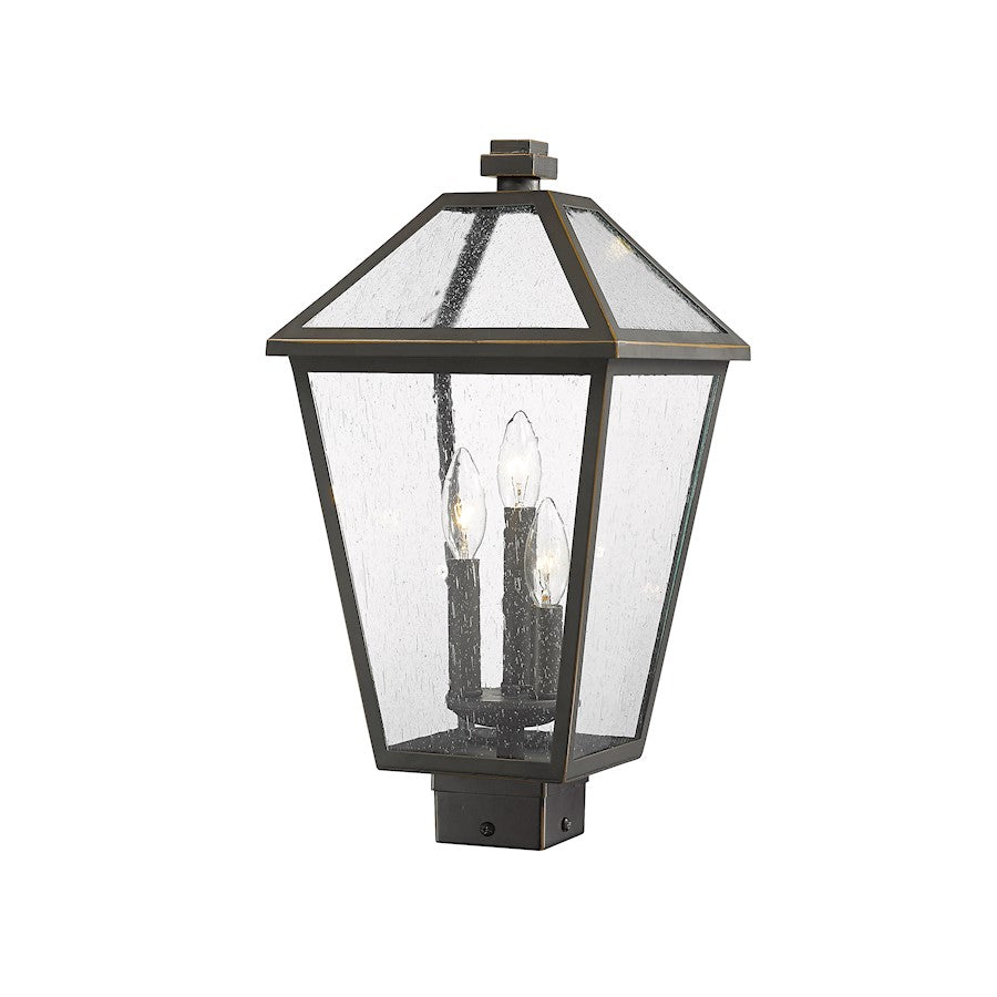 Z-Lite Talbot 3 Light 19" Outdoor Post Mount Fixture