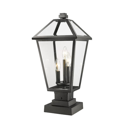 Z-Lite Talbot 3 Light 22" Outdoor Pier Mounted Fixture