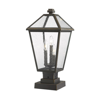 Z-Lite Talbot 3 Light 22" Outdoor Pier Mounted Fixture