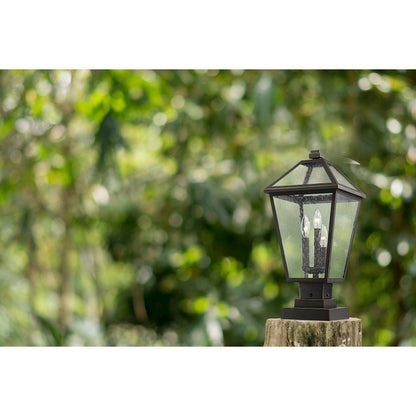 Z-Lite Talbot 3 Light 22" Outdoor Pier Mounted Fixture