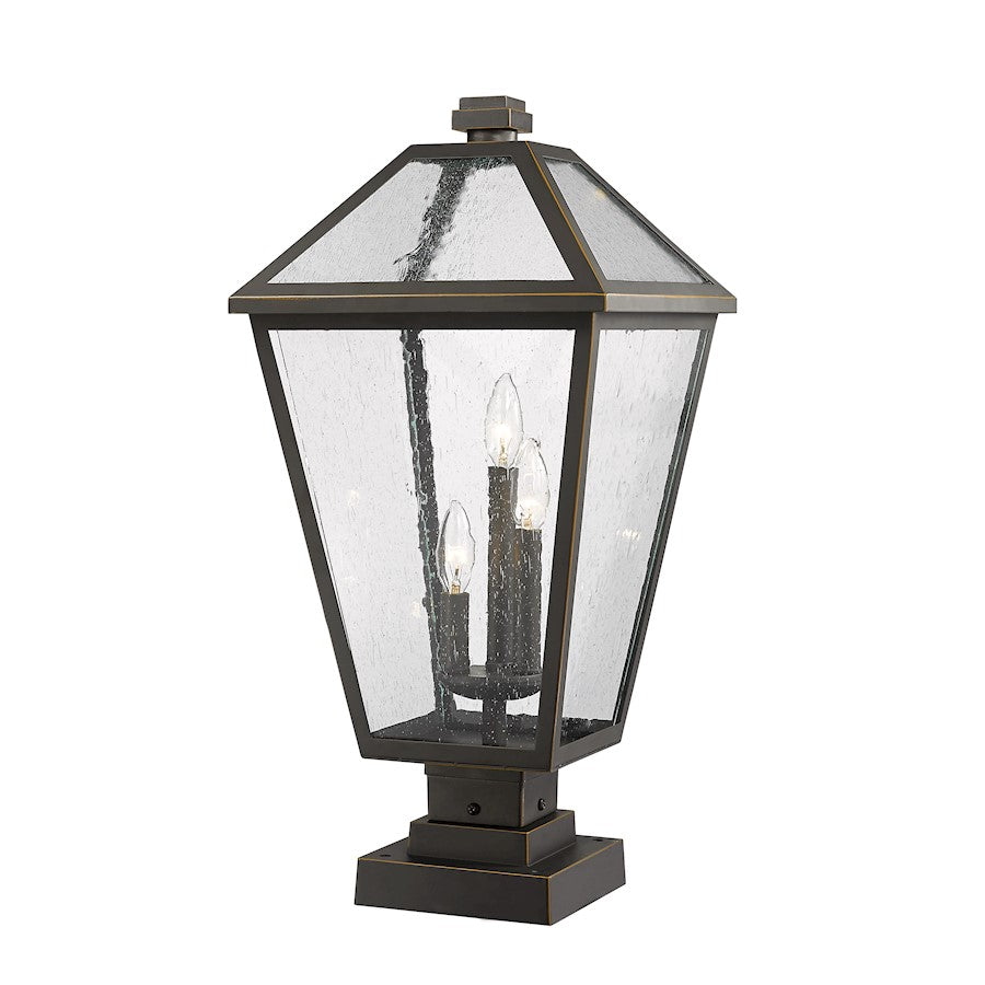 Z-Lite Talbot 3 Light 25" Outdoor Pier Mounted Fixture