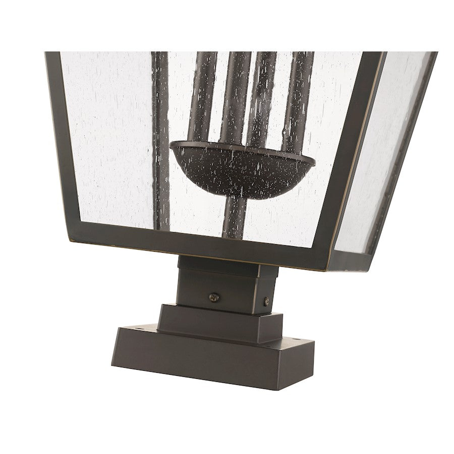 Z-Lite Talbot 4 Light Outdoor Pier Mount, Bronze/Seedy