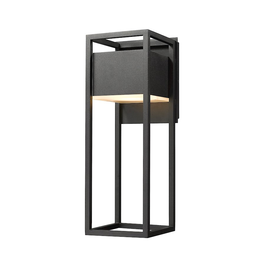 Z-Lite Barwick 1 Light 18.25" Outdoor Wall Sconce, Black - 585M-BK-LED