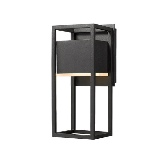 Z-Lite Barwick 1 Light 12.5" Outdoor Wall Sconce, Black - 585S-BK-LED