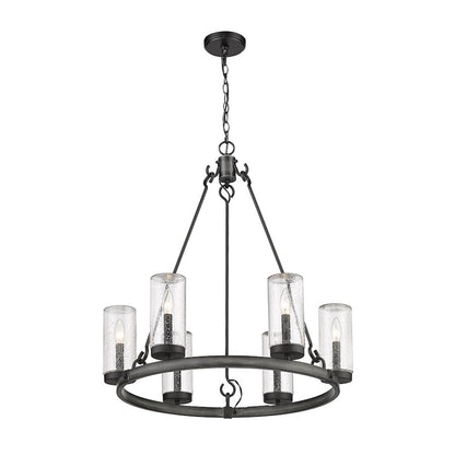 6 Light Outdoor Pendant