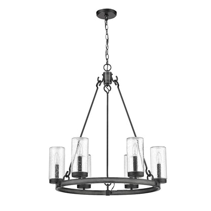 6 Light Outdoor Pendant